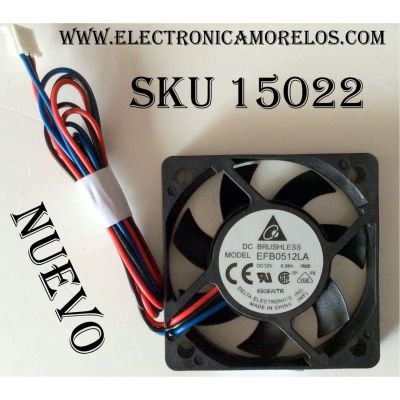 VENTILADOR PARA TV DLP / TOSHIBA EFB0512LA-R00 / EFB0512LA / 6908WTR / MODELOS 52HM95 / 52HMX95 / 56HM195 / 56MX195 / 62HM15A / 62HMX95 / 62HM195 / 72HM195 / 72MX195 	