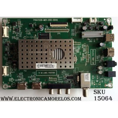 MAIN SHARP 756TXFCB0QK0100 / XFCB0QK010 / 715G7228-M01-000-004K / (X)XFCB0QK010021X / PANEL TPT430H3-HVN01.U REV:S270A / MODELO LC-43LB371U