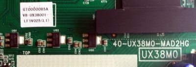 MAIN / FUENTE (COMBO) / TCL V8-UX38001-LF1V025(L1) / GT0000085A / 40-UX38M0-MAD2HG / UX38M0 / MODELO 40FS3800TJAA / PANEL LVF400SS0T E6	 - Imagen 3