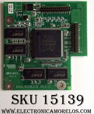 TARJETA INTERFASE / VIEWSONIC 22L9V00B0B3 / DA0L9V0B2C6 / MODELO VX2433WM