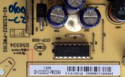 FUENTE DE PODER / TCL 08-ES282C2-PW200AA / 40-ES2822-PWE1XG / MODELO LE32HDF3010TAAA / PANEL LVW320NDCL	 - Imagen 2