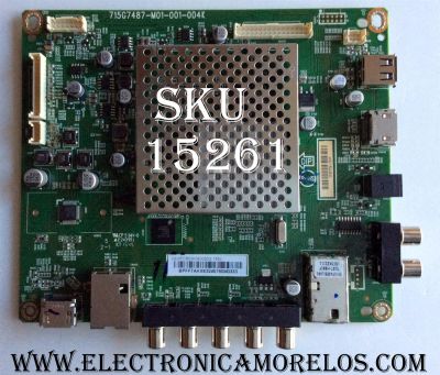 MAIN / VIZIO 756TXFCB02K060 / XFCB02K060 / 715G7487-M01-001-004K / (Q)XFCB02K060020Q / MODELO E32H-C1 LTTDSJCS / E32H-C1 LTTDSJCR / MODELO TPT315B5-0TU3A.Q REV:SPNB	