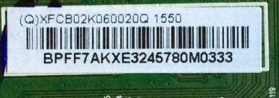 MAIN / VIZIO 756TXFCB02K060 / XFCB02K060 / 715G7487-M01-001-004K / (Q)XFCB02K060020Q / MODELO E32H-C1 LTTDSJCS / E32H-C1 LTTDSJCR / MODELO TPT315B5-0TU3A.Q REV:SPNB	 - Imagen 2