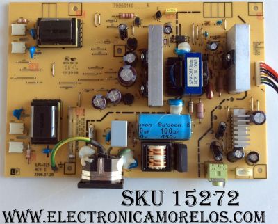 FUENTE / BACKLIGHT / VIEWSONIC B-00008023 / 790691401600R / 490691400100R / 79069140____R / ILPI-025 / REV:C / PANEL MT190AW01 / MODELO VA1930WM