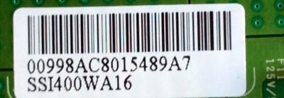 BACKLIGHT INVERTER / SAMSUNG LJ97-00998A / 998A / REV:7 / SSI400WA16 / PANEL LTA400WT-L17 / MODELOS ELDTW401 / PV40 / TLA-04011C / TLX-04011C / L40HD33DYX12 / L40HD33DYX14 / FWD-40LX2F  / MD30180A / SK-40H590D  - Imagen 3