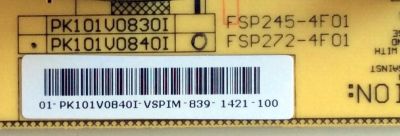 FUENTE DE PODER ((NUEVA)) / TOSHIBA PK101V0840I / FSP272-4F01 / 75013370 / 01-PK101V0840I / 3BS0194112GP / PANEL LTA460HB07-001 / MODELO 46RV525U - Imagen 3