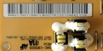 FUENTE / BACKLIGHT / WESTINGHOUSE 27-D017990 / DAC-19M009 / PANEL A220Z1-H01 / MODELO LCM-22W3 - Imagen 2