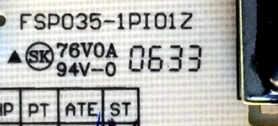 FUENTE / BACKLIGHT / VIEWSONIC AS02B012DD1 / 3BS0091713GP / FSP035-1PI01Z / MODELOS VX724 / VX912 / VX910 / VX924 - Imagen 4