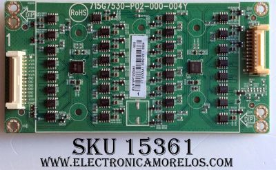 LED DRIVER / VIZIO LNTVFY12ZXAA1-1 / LNTVFY12ZXAA1 1619 / 715G7530-P02-000-004Y / MODELO P55-C1 LTM7TMDS / PANEL TPT550U2-EQLSJA.G REV:SC4C	