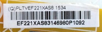FUENTE DE PODER / VIZIO PLTVEF221XAS8 / 715G6863-P01-001-002M / (Q)PLTVEF221XAS8 / VEF221XAS8 / PANEL TPT275B5-A014 REV:S11E / MODELOS D28H-C1 / D28H-C1 LTT3TFAR / D28H-C1 LTT3TFBR - Imagen 2
