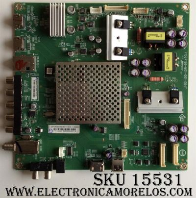 MAIN / VIZIO GXFCB02K028 / 715G7126-M01-001-004T / GXFCB02K028040X / MODELO D50F-E1 LTMWVTET / PANEL TPT500J1-HVN07.U REV:S600E	