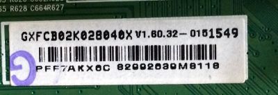 MAIN / VIZIO GXFCB02K028 / 715G7126-M01-001-004T / GXFCB02K028040X / MODELO D50F-E1 LTMWVTET / PANEL TPT500J1-HVN07.U REV:S600E	 - Imagen 2