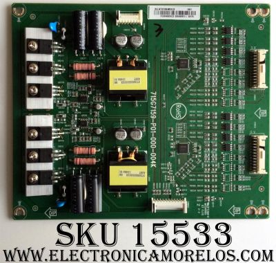 LED DRIVER / VIZIO LNTVFI39WXXC3 / 715G7159-P01-000-004K / FI39WXXC3 / MODELO M65-C1 LTCASNBS / PANEL T650QVF06.0	