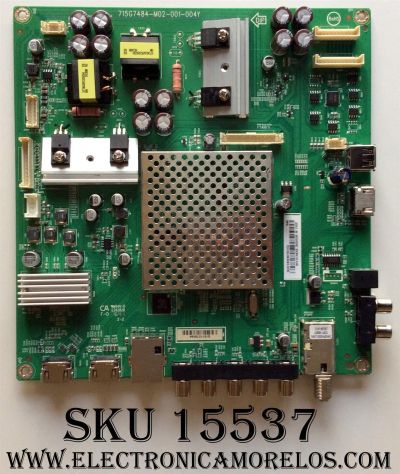 MAIN / VIZIO XFCB02K076 / XFCB02K076010Q / 715G7484-M02-001-004Y / PANEL TPT500J1-HVN08.A  REV:S800A / DISPLAY T500HVN08.8 / MODELOS D50-D1 LTMWTQFS / D50-D1 LTCWTQCS / D50-D1 LTMWTQCS	