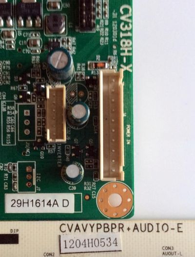 MAIN / SPELER 29H1614A D / 29H1614A / CV318H-X / 1204H0534 / 1.80.00.03103 / 100809504H / PANEL T320XVN01.0 V.0 / MODELO ¨32¨	 - Imagen 3