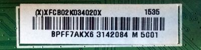 MAIN / VIZIO XFCB02K034 / 756TXFCB02K0340 / 715G7126-M01-001-004T / (X) XFCB02K034010X / MODELOS E50-C1 LTM6SKAR / E50-C1 LTCWSKER / E50-C1 LTMWSKER - Imagen 2