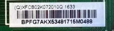 MAIN / VIZIO XFCB02K072 / 715G7487-M03-001-004K / (Q)XFCB02K072010Q / PANEL TPT315B5-WHBN0.K S5941C / MODELO D32H-D1 LTTUUKLS - Imagen 2