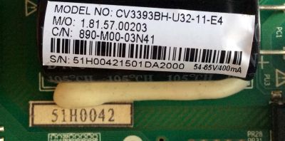 MAIN / FUENTE / (COMBO) / ELEMENT 51H0042 / CV3393BH-U32 / CV3393BH-U32-11-E4 / 1.81.57.00203 / 890-M00-03N41 / SY15058 / LS320PUWTH-WUXA / MODELO ELEFW328 - Imagen 3