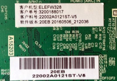 MAIN / FUENTE / (COMBO) / ELEMENT H16050720 / TP.MS3393T.PB758 / 3200188017 / 22002A0121ST-V5 / 20EB  20160506_212036 / MODELO ELEFW328  LE-32GJL4-B3 	 - Imagen 3