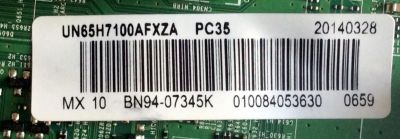 MAIN / SAMSUNG BN94-07345K / BN97-08117B / MODELO UN65H7100AFXZA TH01 / PANEL CY-SH065DSLV2H - Imagen 2