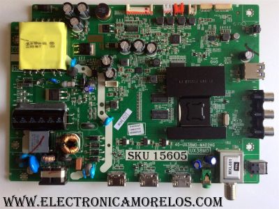 MAIN / FUENTE / (COMBO) / TCL V8-UX38001-LFIV023(K2) / GTC000052A / 40-UX38M0-MAD2HG / UX38M0 / MODELO 40FS3750	