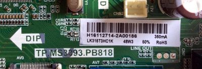 MAIN / FUENTE / (COMBO) / ELEMENT H16112714 / TP.MS3393.PB818 / E16070-1-DX / F50TPMS3393PB818002 / PANEL LK315T3HC1K / MODELO ELEFW328 M6F2M LE-32GY16-A1 - Imagen 3