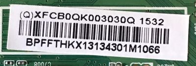 MAIN PARA TV VIZIO ((UN SOLO CONECTOR)) / NUMERO DE PARTE XFCB0QK003  / 756TXFCB0QK0030 / 715G7288-M01-000-005T  / 715G7288-M02-000-005T  / (Q)XFCB0QK0030  / PANEL TPT430H3-QVN01.U REV:S000A / MODELO M43-C1 LTTWSPAR - Imagen 2