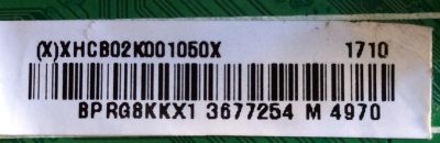 MAIN / VIZIO XHCB02K001 / (X)XHCB02K001050X / 715G7484-M1A-001-004Y / MODELO D50F-E1 LTMWVTET / PANEL TPT500J1-HVN07.U REV:S500Y	 - Imagen 2