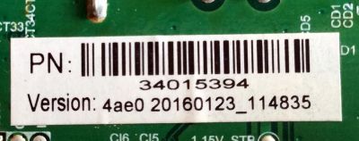MAIN / FUENTE / (COMBO) / ELEMENT 34015394 / TP.MS3393A.PA671 / 4ae0 20160123_114835 / PANEL MV185WHB-N10 / MODELO ELEFW195 / LE-19GDXB-B2 - Imagen 2