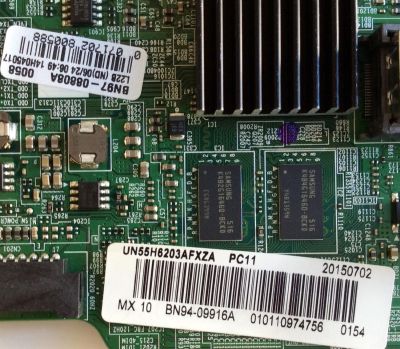 MAIN / SAMSUNG BN94-09916A / BN41-02245A / BN97-08808A / MODELO UN55H6203AFXZA VS03 / PANEL CY-DF550CSLV4H	 - Imagen 2