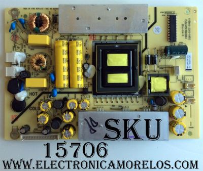 FUENTE DE PODER TV. HAIER / TV3902-ZC02-01 / 303C3902064 / COMPATIBLE PARA DIFERENTES MARCAS Y MODELOS POLAROID MHDV4233-U4 / TCL LE40D8810 / HAIER 40E3500 / LE40M600CF / LE40M600M80 / JVC LT40C550 / ELEMENT ELEFW408 LE-40G36Y / ELEFW408