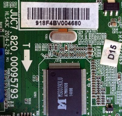 MAIN HITACHI / 918F4B / JUC7.820.00095793 / HLS43C / 918FV4BV / MODELO LE42H508 - Imagen 2