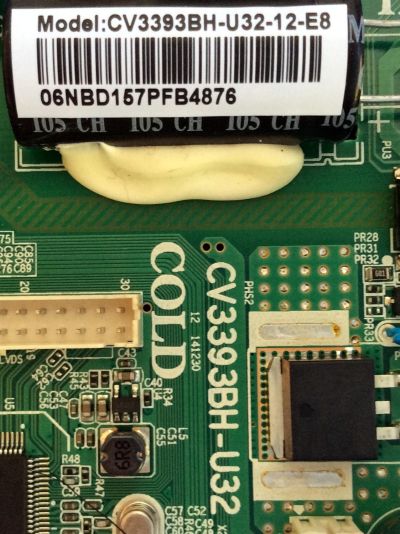 MAIN / FUENTE / (COMBO) / ELEMENT SY15131-1 / 57H1603 / CV3393BH-U32 / 10000667 / CV3393BH-U32-12-E8 / 890-M00-06NBD /  PANEL LK315T3HB94 / MODELOS ELEFW328B G5F0M / ELEFW328B E5F0M   - Imagen 4