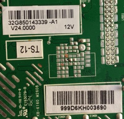 MAIN FUENTE (COMBO) RCA / 999D6K / 32G850143339-A1 / JUC7.820.00155210 / HLS43C / MODELO LED32E30RH 6901-LE32E30-A1 - Imagen 2