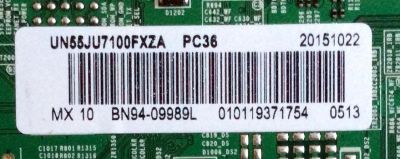MAIN PARA TV SAMSUNG / NUMERO DE PARTE BN94-09989L / BN41-02356C / BN97-10288A / BN9409989L / PARTES SUSTITUTAS BN94-09973L / BN94-09071L / BN94-08211B / BN94-09070E / BN94-09972E / MODELOS UN55JU7100 / UN55JU7100FXZC - Imagen 3
