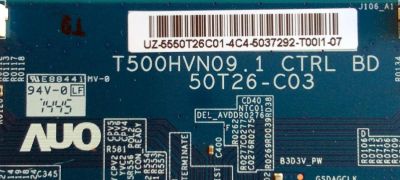 T-CON SAMSUNG / BN96-30391A / T500HVN09.1 / 50T26-C03 / 55.50T26.C01 / 5550T26C01 / SUSTITUTAS BN96-30391B / 55.32T42.C02 / 55.50T26.C10 / PANEL GH050CSA-B1 / MODELOS UN50H6350AFXZA AH01 / UN50H6400AFXZA AS01 - Imagen 2