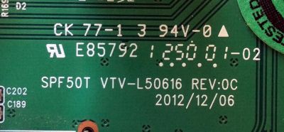 MAIN / PANASONIC TZZ00001003A / 431C6470L11 / 461C6470L11 / SPF50T VTV-L50616 / PF39T / MODELO TC-L39EM60 / PANEL V390HK1-LE6 - Imagen 2