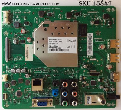 MAIN / AOC 756TXDCB02S1020 /  XDCB02S1020 / XDCB02S1020001 / 705TXESM32700X / WO: 2776938 / 2776938 /  9717311PA / 715G6257-M0A-000-005K / MODELO LE50D7840	