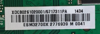 MAIN / AOC 756TXDCB02S1020 /  XDCB02S1020 / XDCB02S1020001 / 705TXESM32700X / WO: 2776938 / 2776938 /  9717311PA / 715G6257-M0A-000-005K / MODELO LE50D7840	 - Imagen 2