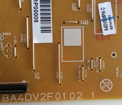 FUENTE DE PODER PARA TV MAGNAVOX / NUMERO DE PARTE A4DVBMPW / BA4DV2F0102 1 / PANEL U4DV0XH / MODELOS 43MV314X / 43MV314X/F7 / 43PFL4609 / 43PFL4609/F8 - Imagen 2