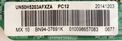 MAIN PARA TV SAMSUNG / NUMERO DE PARTE BN94-07691K / BN97-08781E / BN41-02245A / MODELO UN50H5203AFXZA IH02 / PANEL CY-DH050BGNV1H	 - Imagen 2
