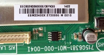 MAIN / VIZIO 756TXECB02K036 / XECB02K036 / XECB02K03600SX/D6YKX6 / 715G6381-M01-000-004I / MODELOS E420-B1 LTFWPTCQ / E420-B1 LTYQPTCQ / PANEL T420HVN06.3	 - Imagen 2