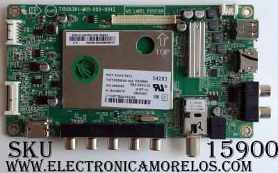 MAIN / VIZIO 756TXECB02K002 / XECB02K002 / XECB02K0020002/D6YKX6 / 715G6381-M01-000-004I / MODELO E420-B1 LTMWPTBQ / PANEL TPT420H2-HVN06	