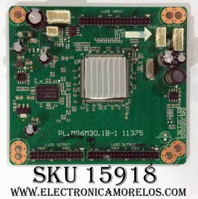 DRIVER RCA / A12102529 / PL.MS6M30.1B-1 11375 / RE3342B058-A1 / E214887 / QSC / MODELO LED46C45RQ / PANEL LSC460HJ02-QYE / LSC460HW01