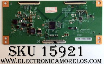 T-CON / RCA 2FN072GFE / V500HJ1-CPE1 / E88441 / MODELO LED58G45RQ / PANEL V-580HJ1-PE6-12V 