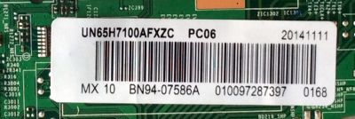 MAIN PARA TV SAMSUNG / NUMERO DE PARTE BN94-07586A / BN41-02157B / BN97-08117B / BN9407586A / MODELO UN65H7100 / UN65H7100AFXZC - Imagen 3