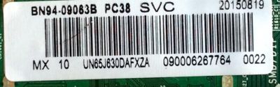 MAIN PARA TV SAMSUNG / NUMERO DE PARTE BN94-09063B / BN41-02353B / BN97-09531X / BN9409063B / MODELOS UN65J630 / UN65J630DAFXZA / UN65J630DAFXZA AH01	 - Imagen 2