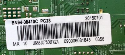 MAIN PARA TV SAMSUNG / NUMERO DE PARTE BN94-08410C / BN97-09415B / BN41-02356A / BN9408410C / PARTES SUSTTUTAS BN94-09078J / BN94-09995J / BN94-09979J / PANEL CY-WJ055FLLV1H / MODELO UN55JU7500 / UN55JU7500FXZA TS01 - Imagen 2