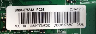 MAIN / SAMSUNG BN94-07584A / BN41-02157B / BN97-08117B / MODELO UN55H7100AFXZC	 - Imagen 2