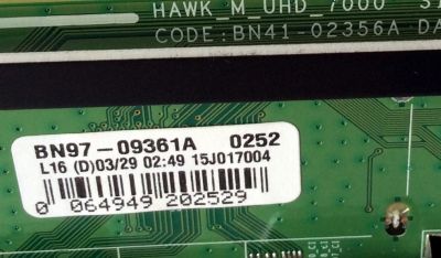 MAIN PARA TV SAMSUNG NUMERO DE PARTE BN94-08891A / BN41-02356A / BN97-09361A / SUSTITUTA BN94-10059T / PANEL CY-QJ065FLLV2H / MODELO UN65JS850DFXZA TH01	 - Imagen 2